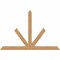 Ekena Millwork Saratoga Timber Gable Bracket, Western Red Cedar, 96"W x 64"H x 5 1/2"D x 5 1/2"F, 16/12 Pitch GBW096X64X0606SAR00SWR - alternate 1